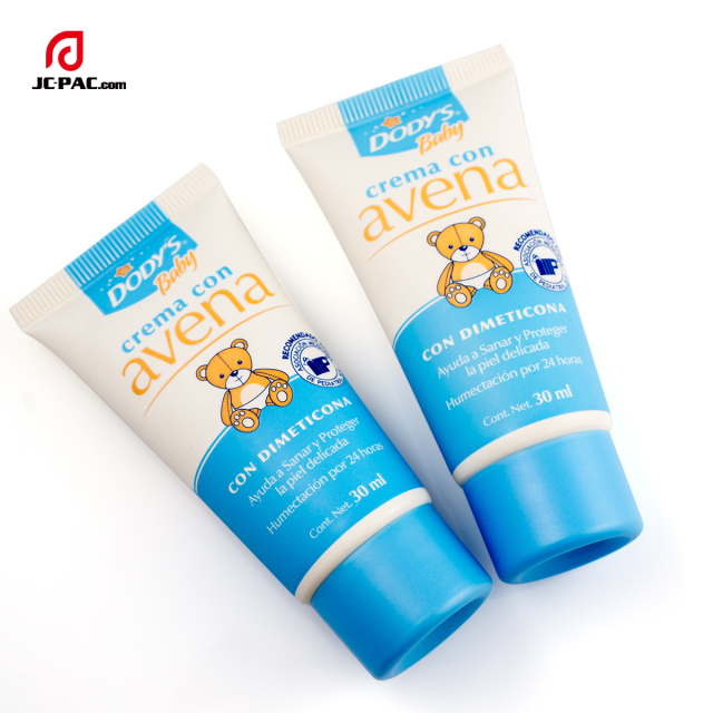 30mm Diameter 30ml Lotion Cream Tube Packaging with Screw on Cap PE Soft Cosmetics Tube