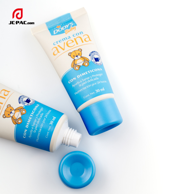 30mm Diameter 30ml Lotion Cream Tube Packaging with Screw on Cap PE Soft Cosmetics Tube