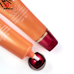 30mm Diameter SPF 30 Sunscreen Emulsion Plastic Tube with Nozzle Acrylic Cap