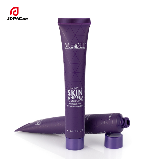 15ml Cosmetic Plastic Tube with Screw Cap Silk Screen Printing Empty Soft Tube For Eye Serum