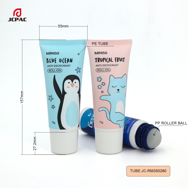 75g Pharmaceutical Cream Tube Packaging Soft Tube With Plastic Ball Ointment Tube For Itching