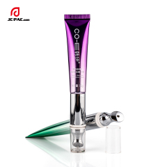 Cosmetic Tubes 15ml 20ml Empty Eye Cream Electric Zinc Alloy Eye Serum Tube Massage Tube With Applicator