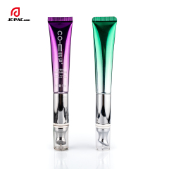 Cosmetic Tubes 15ml 20ml Empty Eye Cream Electric Zinc Alloy Eye Serum Tube Massage Tube With Applicator
