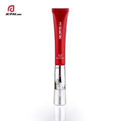 Custom Eye Cream Cosmetic Squeeze Tube 20ml PE Soft Tube With Vibrative Massage Applicator Metal Ceramics Eye Cream Tube Packaging