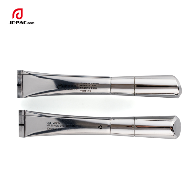 15g 50g Custom Eye Cream Massage Tube Cosmetic Serum Packaging Container Soft Plastic Squeeze Tubes With Metal Applicator