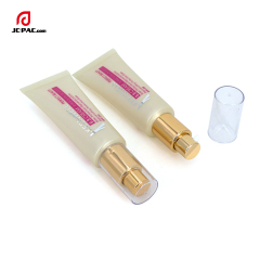 Hot Selling Soft Aluminium Cosmetic Tube Packaging with Pump for Eye Cream BB CC Sunscreen Foundation Labeling Surface Handling