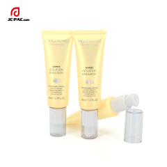 Cosmetic Tube Packaging with Airless Pump Sunscreen Cream Packaging Sun Bloack PE Screen Printing Sample 30g 40g Lotion Tube