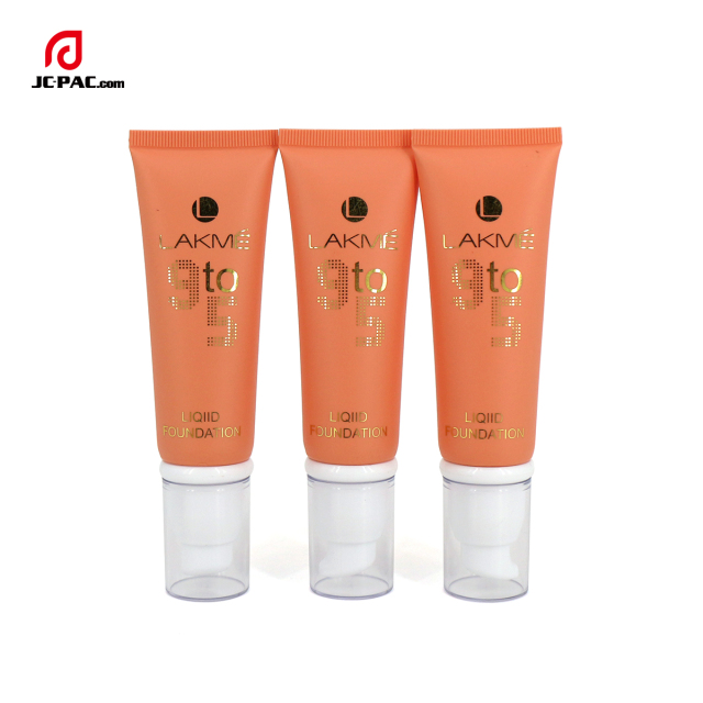 Custom Airless Pump Tube Packaging Empty Cosmetic Tube Container For BB CC Cream Lotion Press Tube Packaging