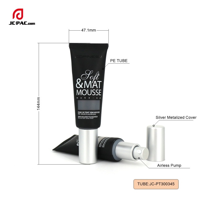 50ml 1.78oz BB Cream Plastic Cosmetic Foundation Cosmetic Packaging Tube Airless Pump Sunscreen Pump tube