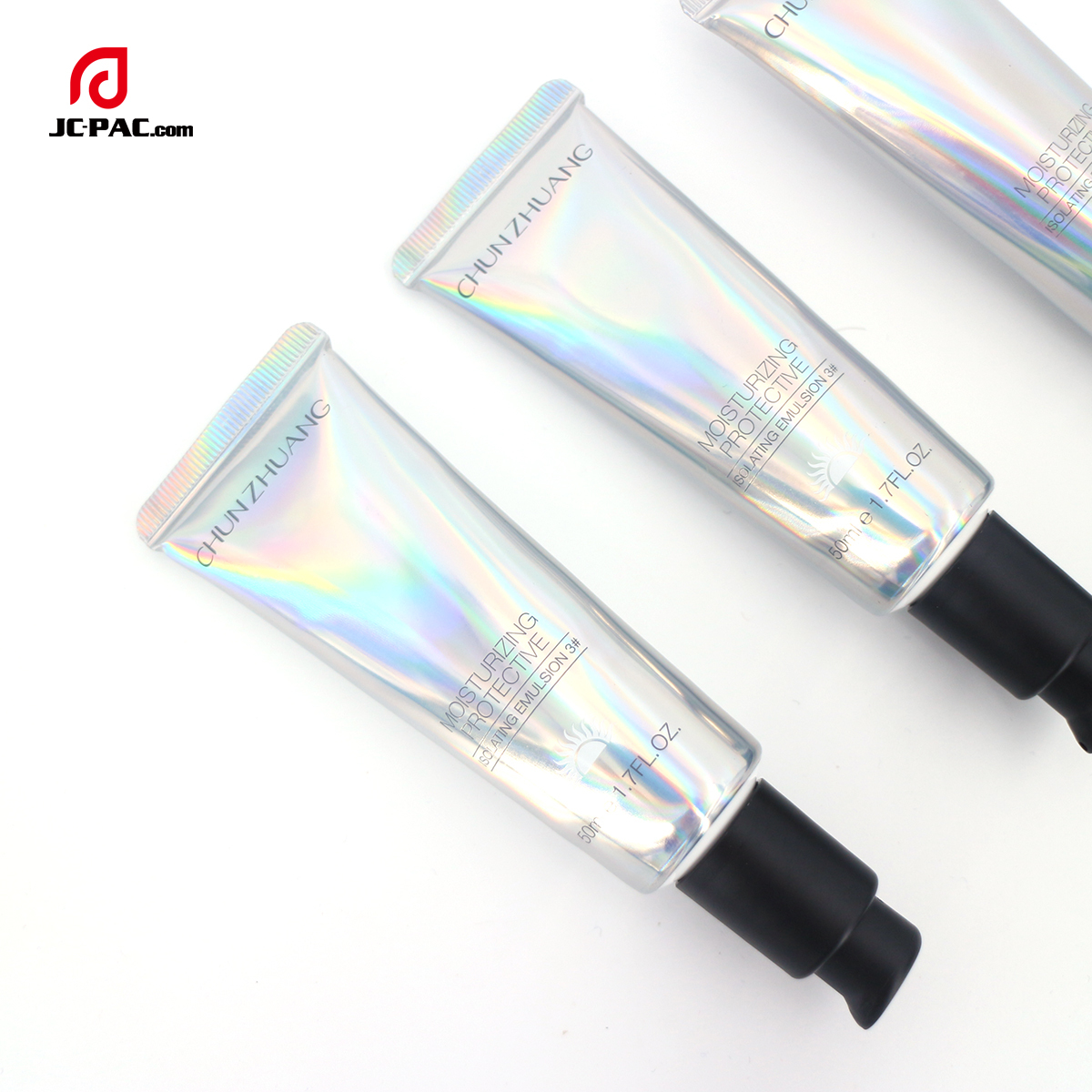 Promotion 30g 50g 50ml Silver Soft Foundation Cream Laminated Tube Packaging Private Label Squeeze Sunscreen Cream Tube With Pump