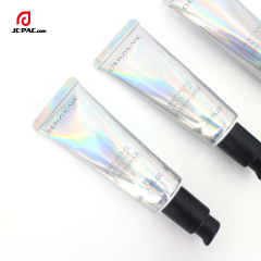 Promotion 30g 50g 50ml Silver Soft Foundation Cream Laminated Tube Packaging Private Label Squeeze Sunscreen Cream Tube With Pump
