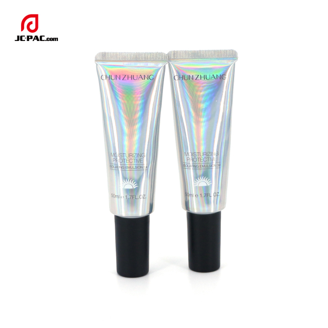 Promotion 30g 50g 50ml Silver Soft Foundation Cream Laminated Tube Packaging Private Label Squeeze Sunscreen Cream Tube With Pump