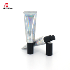 Promotion 30g 50g 50ml Silver Soft Foundation Cream Laminated Tube Packaging Private Label Squeeze Sunscreen Cream Tube With Pump