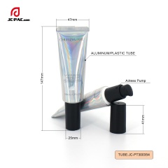 Promotion 30g 50g 50ml Silver Soft Foundation Cream Laminated Tube Packaging Private Label Squeeze Sunscreen Cream Tube With Pump
