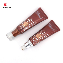 Cosmetic 30ml Plastic Tube with Airless Pump Soft Squeeze PE Foundation Tube Empty Makeup BB Cream Packaging Tubes