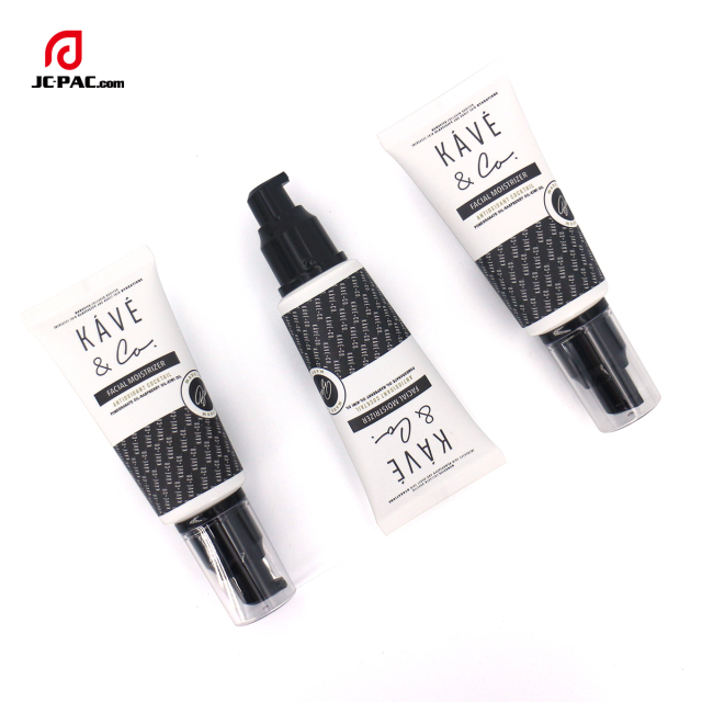 OEM 50g 60g 70g Plastic Cosmetics Airless Pump Tube Packaging Skin Care Tubes For Lotion Cream BB Cream Sunscreen