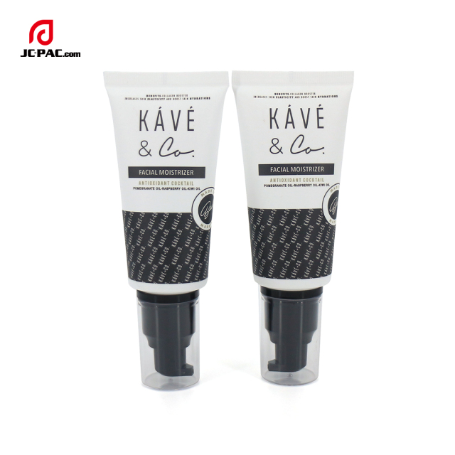 OEM 50g 60g 70g Plastic Cosmetics Airless Pump Tube Packaging Skin Care Tubes For Lotion Cream BB Cream Sunscreen