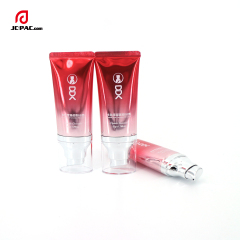 Custom ABL Tube 50ml 60ml 70ml 80ml Flat Oval Tube Packaging Airless Pump Sunscreen Cosmetic Tubes with Pump Lid