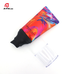 Airless Pump Tube for CC Cream Aluminum Plastic Pump Tube Manufacturer Aluminum Barrier Laminated Primer Packaging Tube 40g 50g