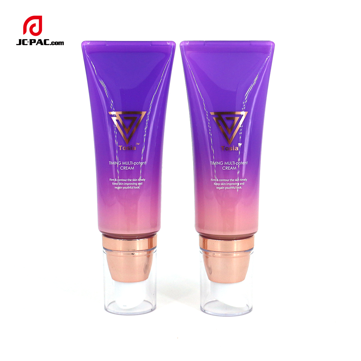 Empty Sunscreen Cream Plastic 50ml 60ml 70ml BB CC Cream Tube Airless Pump Squeeze Cosmetic Soft Tubes Face Cream Packaging