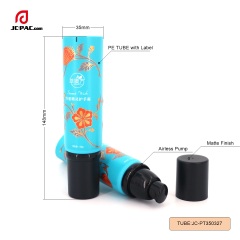 Skincare Airless Cosmetic Pump Container Cosmetic Aluminum Plastic Soft Tube Packaging With Airless Pump Head