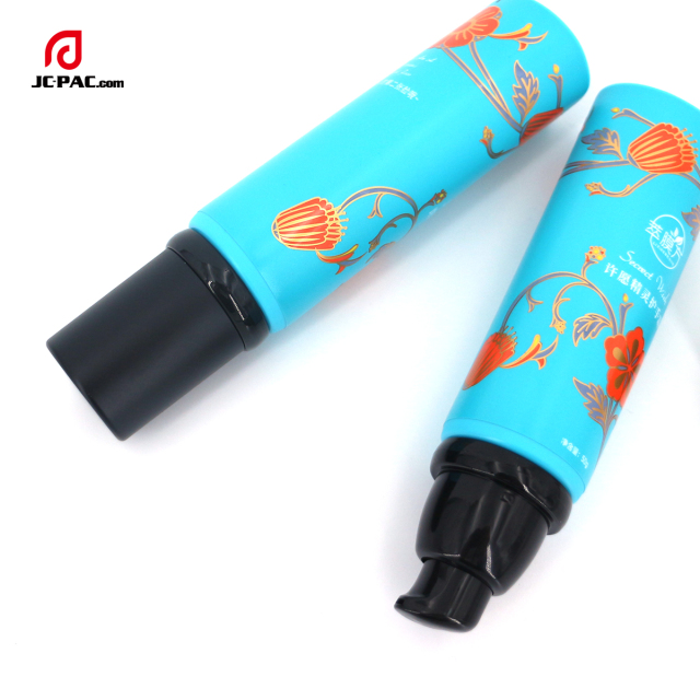 Skincare Airless Cosmetic Pump Container Cosmetic Aluminum Plastic Soft Tube Packaging With Airless Pump Head