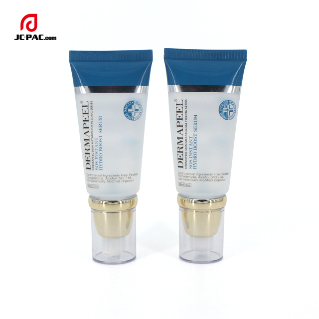 Empty Cosmetic Foundation Plastic Airless Pump Tube CC Cream Usage Primer Tube Container with Five Layer EVOH Tube