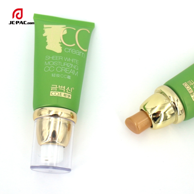 40g Cosmetic Airless EVOH 5 Layers Plastic Pump Tube with Silkscreen Printing for UV Protection Transparent Sun Cream Product