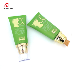 40g Cosmetic Airless EVOH 5 Layers Plastic Pump Tube with Silkscreen Printing for UV Protection Transparent Sun Cream Product