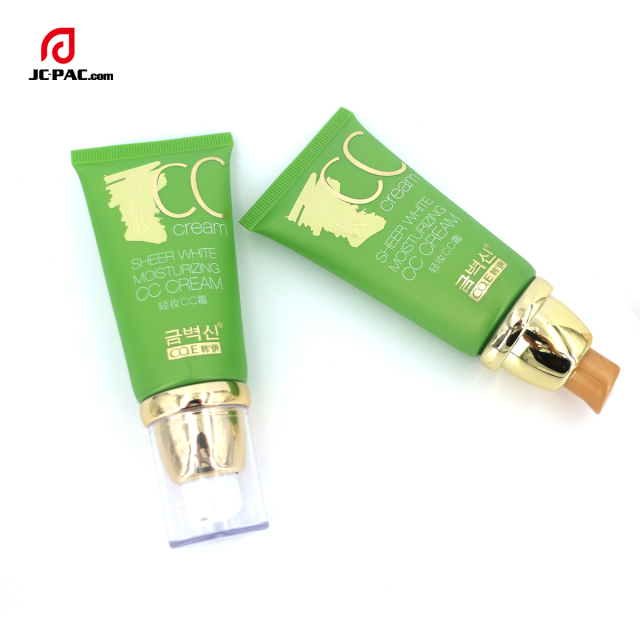 40g Cosmetic Airless EVOH 5 Layers Plastic Pump Tube with Silkscreen Printing for UV Protection Transparent Sun Cream Product