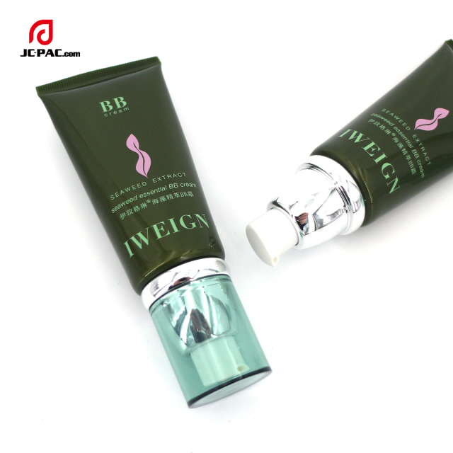 30ml 40ml Cosmetic Foundation Plastic Airless Pump Tube Primer Product Plastic Cosmetic Sunblock Lotion Tube Packaging