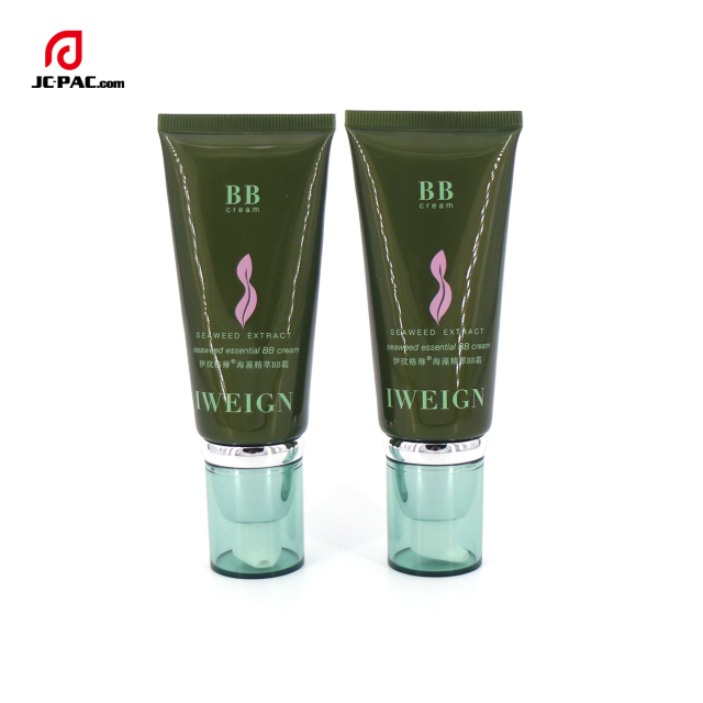 30ml 40ml Cosmetic Foundation Plastic Airless Pump Tube Primer Product Plastic Cosmetic Sunblock Lotion Tube Packaging