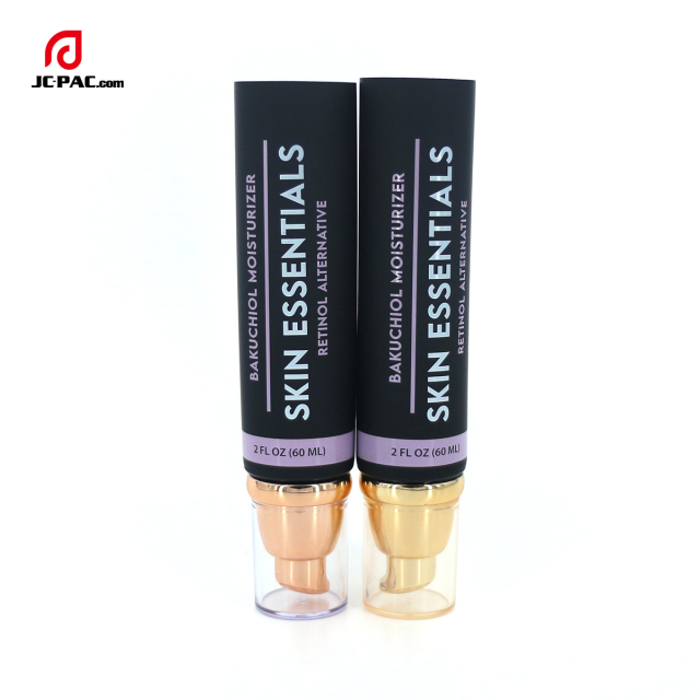 Custom and Wholesale 50ml 5 layer Sunscreen Skincare Empty PE Plastic Tubes Packaging Cosmetic Soft Tube with Airless Pump