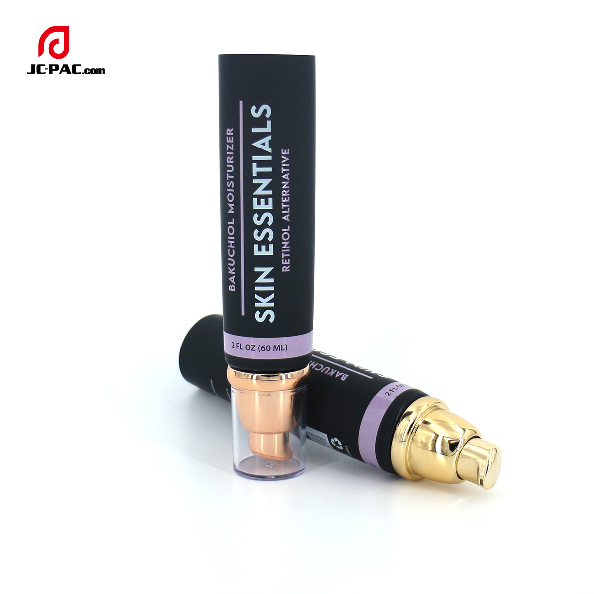 Custom and Wholesale 50ml 5 layer Sunscreen Skincare Empty PE Plastic Tubes Packaging Cosmetic Soft Tube with Airless Pump