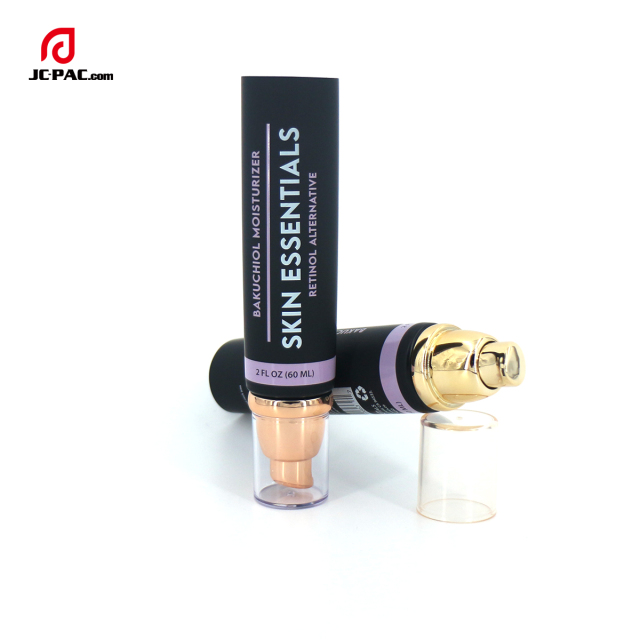 Custom and Wholesale 50ml 5 layer Sunscreen Skincare Empty PE Plastic Tubes Packaging Cosmetic Soft Tube with Airless Pump