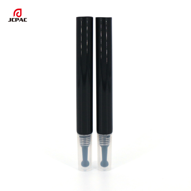 D13mm Empty Cosmetic Plastic Tube 5ml Eye Cream Tube With Single Stainless Roller Ball