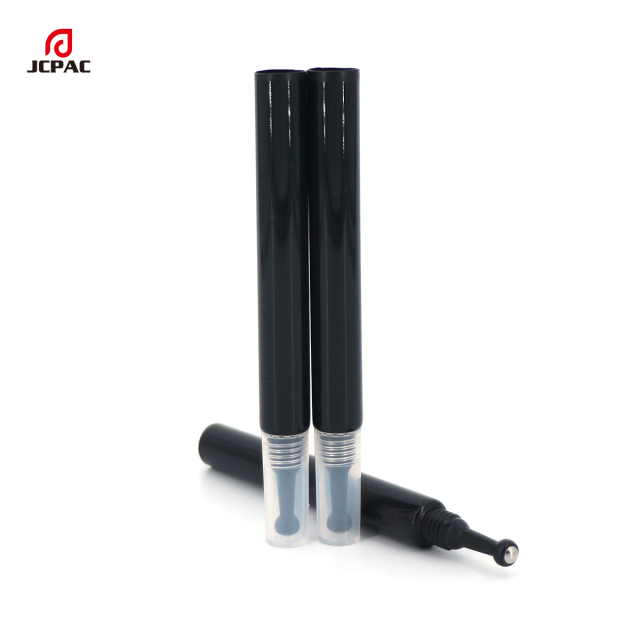 D13mm Empty Cosmetic Plastic Tube 5ml Eye Cream Tube With Single Stainless Roller Ball