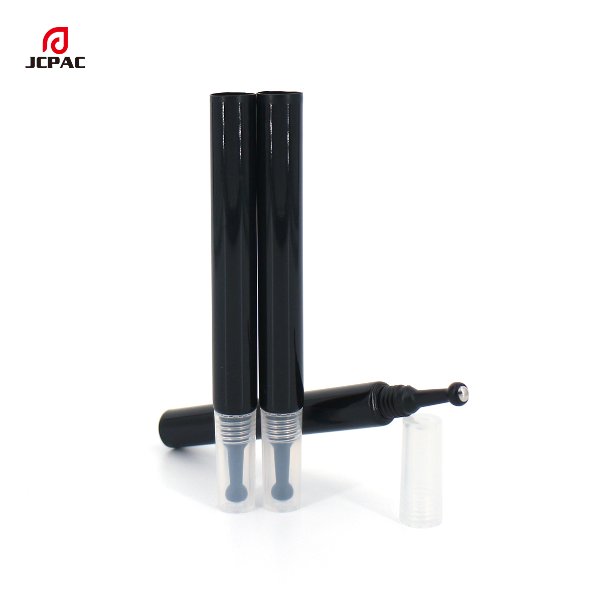 D13mm Empty Cosmetic Plastic Tube 5ml Eye Cream Tube With Single Stainless Roller Ball
