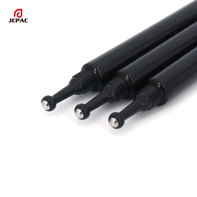 D13mm Empty Cosmetic Plastic Tube 5ml Eye Cream Tube With Single Stainless Roller Ball