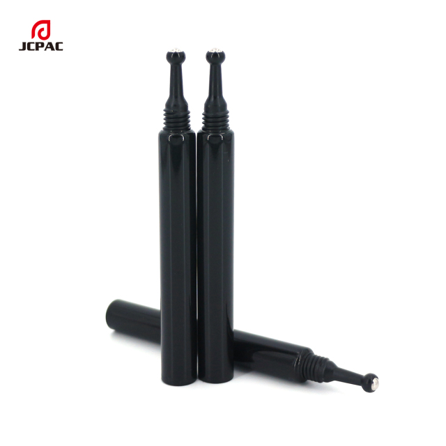 D13mm Empty Cosmetic Plastic Tube 5ml Eye Cream Tube With Single Stainless Roller Ball