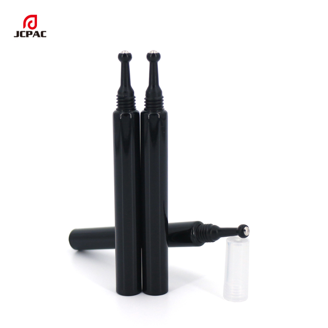 D13mm Empty Cosmetic Plastic Tube 5ml Eye Cream Tube With Single Stainless Roller Ball