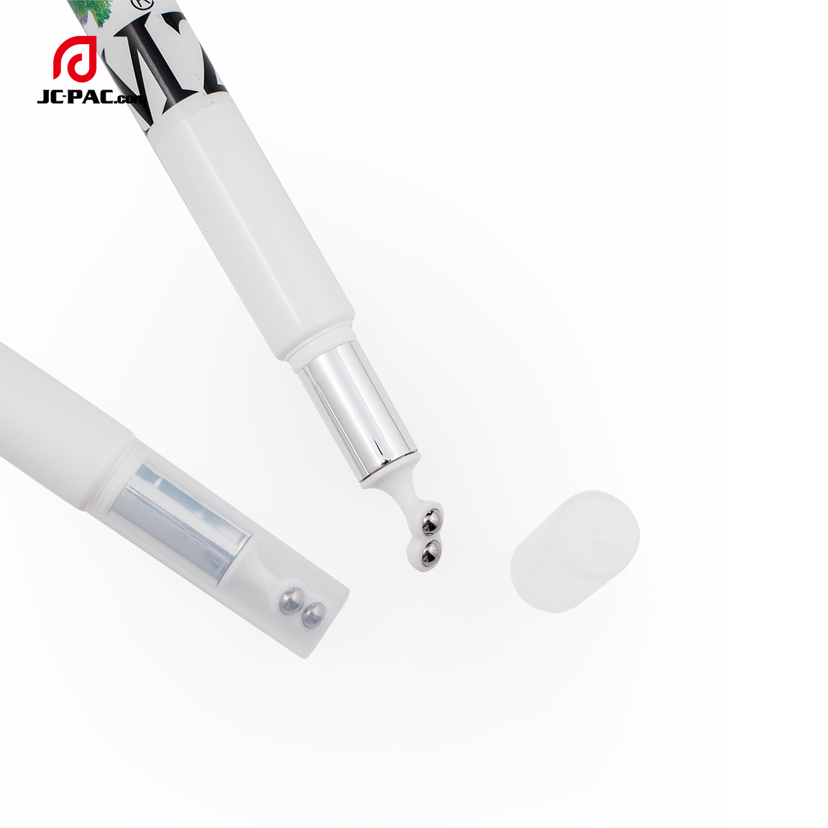 D16mm Cosmetic Plastic Tube 10ml Eye Serum Tube With Double Roller Ball