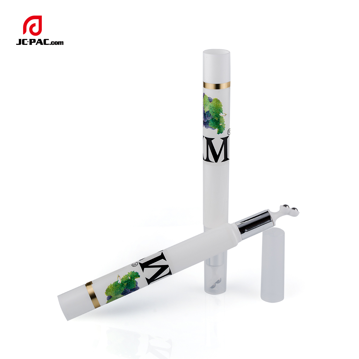 D16mm Cosmetic Plastic Tube 10ml Eye Serum Tube With Double Roller Ball