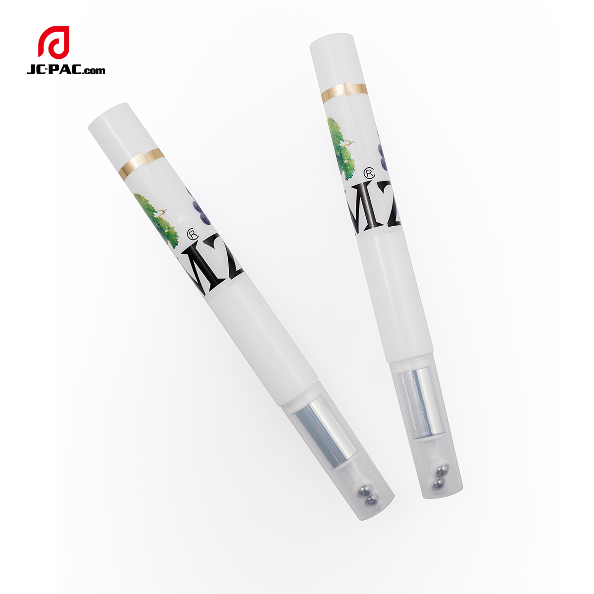 D16mm Cosmetic Plastic Tube 10ml Eye Serum Tube With Double Roller Ball