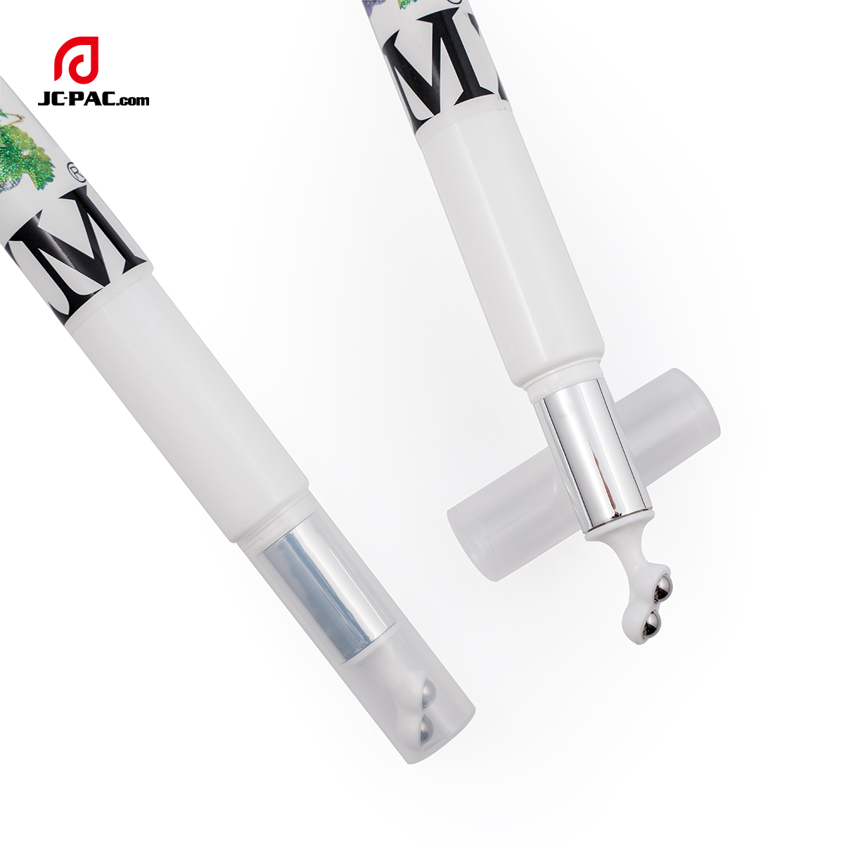 D16mm Cosmetic Plastic Tube 10ml Eye Serum Tube With Double Roller Ball