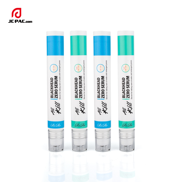 D19mm Empty Plastic Soft Tube For Deep Pore Cleanser 15g Skin Care Plastic Tube With  Roller Ball