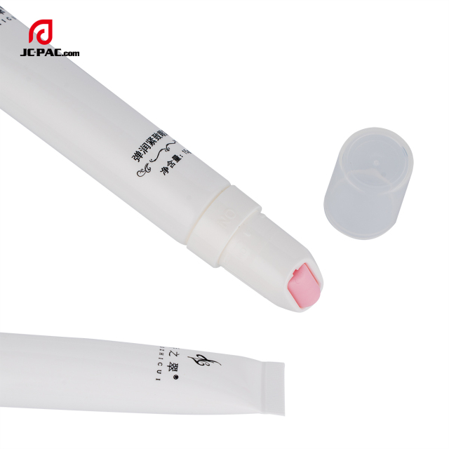 D19mm Empty Plastic Soft Tube For Firming Eye Cream 15g Skin Care Plastic Tube With Plastic Roller Ball