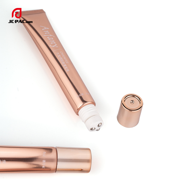 D19mm Eye Cream Tube With 3 Roller Ball 20ml Empty High Light Aluminum Plastic Tube