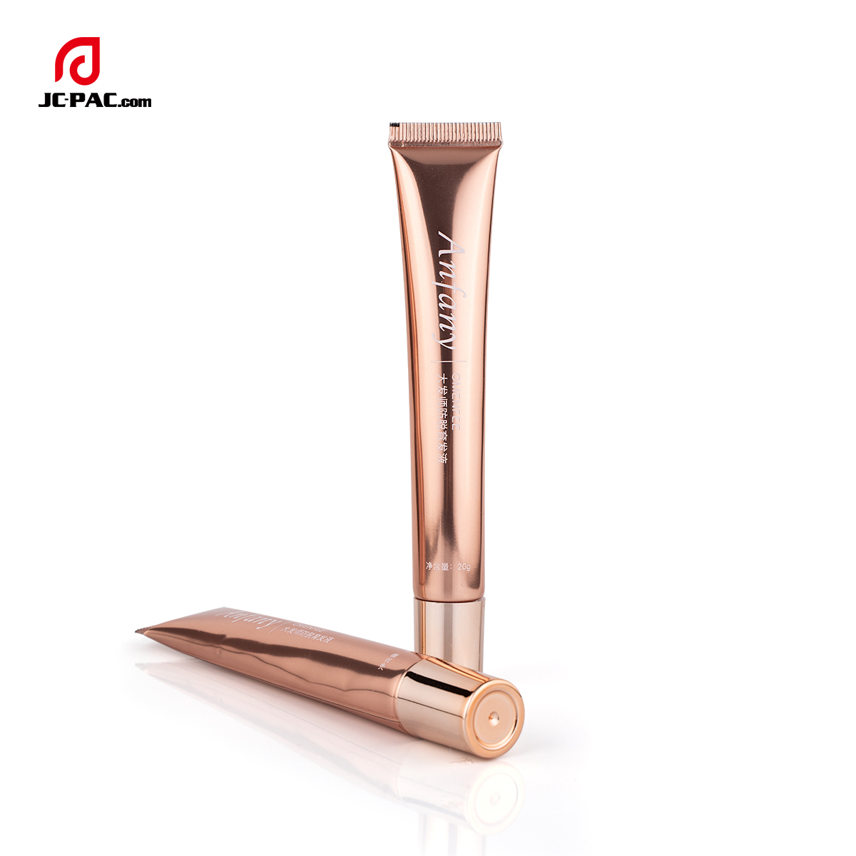 D19mm Eye Cream Tube With 3 Roller Ball 20ml Empty High Light Aluminum Plastic Tube