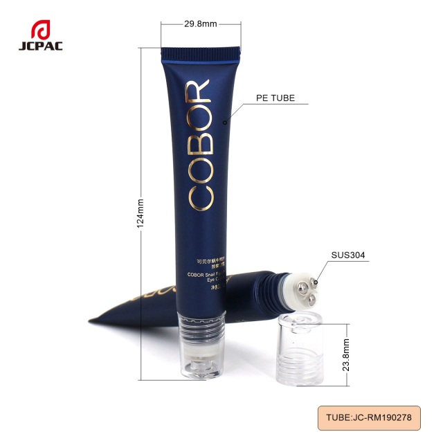 D19mm Eye Cream Tube With 3 Roller Ball 20ml Empty Plastic Tube
